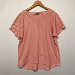 Jones New York Women Short Sleeve Striped Blouse Top Shirt Size Medium M157 -2